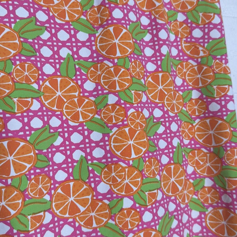 Sailor-Sailor Marina Dress Oranges S Preppy Euro Summer Coastal All-over-Fruit - Picture 2 of 5